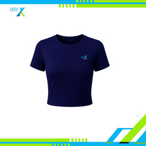 Mallas atléticas elásticas con cuello redondo de cintura alta de manga corta para mujer, conjunto de entrenamiento ligero y transpirable que absorbe la humedad - Product Image 3