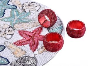 El mejor diseño temático, vajilla redondeada, mantel decorativo con cuentas de vidrio, Mantel Individual para fiestas y otras funciones - Product Image 4