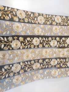 อุปกรณ์ผ้าปักลายดอกไม้ผ้าลูกไม้สำหรับตกแต่งชุดเดรส - Product Image 2