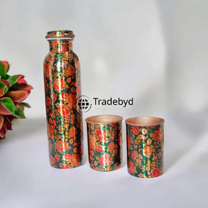 Botella de cobre que combina herencia y salud con un amplio diseño práctico de Tradebyd - Product Image 4