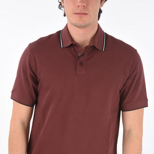 Pakistán venta al por mayor Premium hombres Casual manga corta para Polos patrón sólido tejido de punto para Polo ropa de verano - Product Image 4