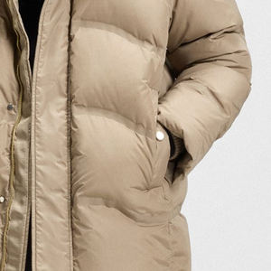 High Quality Men <b>Puffer</b> <b>Jacket</b> With Adjustable Hood For Wholesale Bulk Buyers / Casual Wear Design With Side Pockets <b>Cheap</b> Rate - Product Image 4
