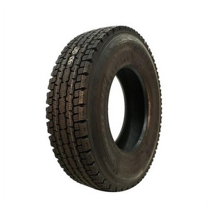 Pneu commercial tubeless 295/80R22.5 pour camions lourds, motif à rainures profondes, traction améliorée - Product Image 1