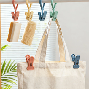 Tùy chỉnh PP tái sử dụng Túi mua sắm móc nhựa cho bán lẻ và đóng gói phụ kiện thân thiện với môi tiêm đúc Clip OEM ODM - Product Image 3