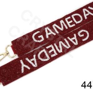 GAME DAY Sangles de sac à perles en or blanc personnalisées Accessoires de mode avec design perlé pour sac à main et sangles de sac - Product Image 3