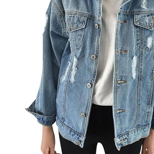 Veste en jean 2024 veste en jean pour femmes en gros veste en jean classique dames jean manteau veste en jean pour femmes OEM entretenu - Product Image 5