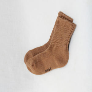 Chaussettes en laine pour l'hiver Chaussettes en laine de Mongolie de qualité supérieure pour hommes, chaudes et douces, durables, marron camel - Product Image 3