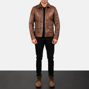 Veste en cuir de qualité au meilleur prix, veste en cuir personnalisée pour homme, mode, fabriquée au Pakistan, veste en cuir tendance pour homme - Product Image 5