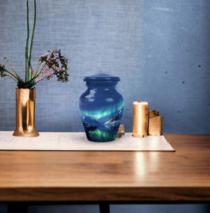 New Design Cremation <b>Keepsake</b> Urns Best Selling Customized Hand Engraved Metal <b>Keepsake</b> Cremation Urn With Velvet <b>Box</b> - Product Image 2