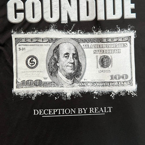 T-shirts graphiques Boxy surdimensionnés de haute qualité en coton pour hommes Style décontracté T-shirt lourd à grosses lettres imprimées pour hommes - Product Image 3