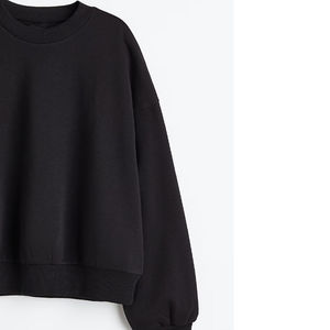 Sudadera de Punto Extra Grande Personalizable Ecológica de Moda Invernal 100% Algodón para Mujer con Logotipo Frontal y Hombros Caídos - Product Image 3