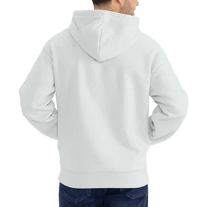 Prochain niveau 9307 vente d'hiver Offre Spéciale nouveauté hommes Style hommes à capuche produit sans chaîne blanc 330GSM 100% coton pull à capuche - Product Image 4
