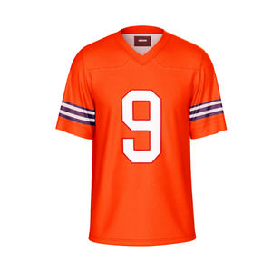 เสื้อเจอร์ซีย์อเมริกันฟุตบอลแบบสตรีทแฟชั่น พิมพ์ลายตามสั่ง สำหรับผู้ใหญ่ แห้งเร็ว ระบายอากาศได้ดี ผลิตจากโพลีเอสเตอร์ 100% เหมาะสำหรับการฝึกซ้อม - Product Image 4