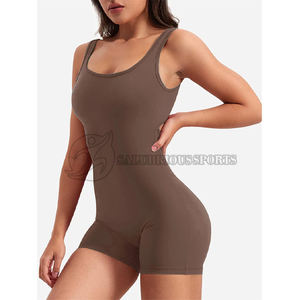 Conjunto de gimnasio de Yoga sin costuras sin espalda y entrecruzado para mujer, patrón sólido, deportes, Fitness, traje de talla grande, ajustado - Product Image 3