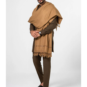 High Quality Men's Genuine Wool <b>Shawl</b> Warm for <b>Indian</b> Pakistani Winter Clothing High Quality Fabric Wool <b>Shawl</b> - Product Image 4