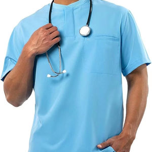 Uniformes hospitaliers en sergé de coton/polyester de haute qualité pour infirmières Spandex pour les cliniques hospitalières - Product Image 1