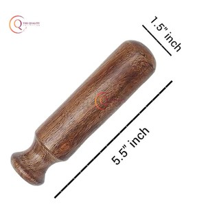 Mortan y mortero de madera de alta calidad, molinillo de especias tradicional hecho a mano, utensilio de cocina para Hierbas y medicinas utilizadas en el hogar y la cocina - Product Image 5