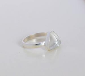 925 Silver Bezel Set <b>Ring</b> Collet, 3x3 To 30x30 MM Trillion Shape Gemstone Bezel Cup, <b>Blank</b> Silver Collet <b>Ring</b> DIY Jewelry - Product Image 4