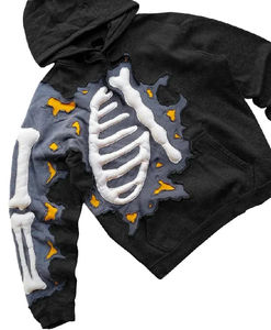 เสื้อฮู้ดพิมพ์ลายพัฟแนวสตรีทสวมใส่ได้ทั้งชายและหญิงเสื้อมีฮู้ดพิมพ์ลายพัฟแบบสวมหัวมี3D ขนาดใหญ่ระบายอากาศได้ดี - Product Image 6