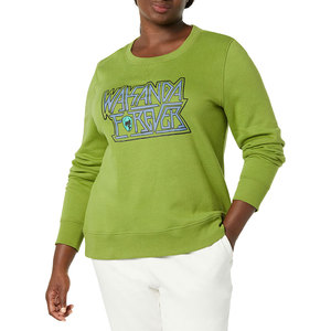 Sweat-shirt d'hiver en molleton pour femme avec logo personnalisé, motif uni, de haute qualité, respirant, confortable, durable, en polyester/coton tricoté - Product Image 4