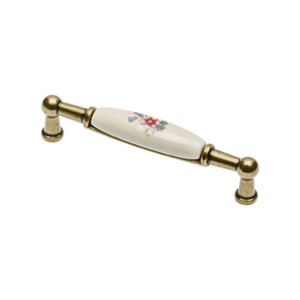 Maniglia in Porcellana 96 mm Art. Up-Wp0728-Br - Product Image 1