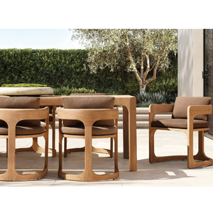 La chaise est fabriquée en teck massif et durable, avec un design esthétique moderne, pour une utilisation en extérieur, telle que dans les jardins, ce qui la rend durable. - Product Image 3