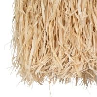 Abat-jour suspendu en jonc de mer et feuille de palmier, style minimaliste français, taille personnalisée, fabriqué au Vietnam, FBA