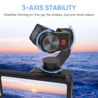 OEM 5K Cep 3 Eksenli Gimbal Kamera, 3.5'' Dokunmatik Ekran, IR Gece Görüşü, 120 °   Geniş Açılı M5 El Tipi Sabitleyici Kamera