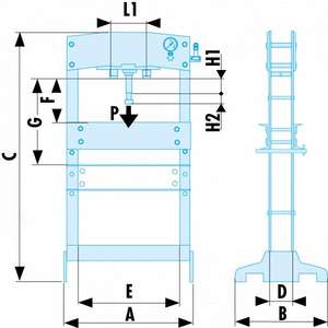 Prensa Hidroneumática Facom de 30 Toneladas, Cilindros Hidráulicos, Categoría de Producto - Product Image 2