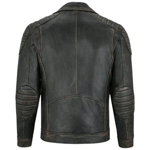 Veste d'hiver décontractée pour homme en cuir 100% col montant coupe-vent écologique - Product Image 5