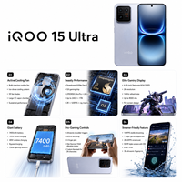 IQOO 15 Ultra Version Chine Originale, Téléphone de Jeu 5G avec Ventilateur de Refroidissement Actif, Puce Snapdragon 8 Elite Gen 5 Q3, Batterie 7400mAh, Charge Rapide 100W