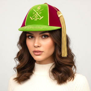 หมวกแก๊ปสำหรับเล่นกีฬารักบี้หมวกเกียรติยศสีแดงปัก3D โลโก้ได้ตามต้องการ2025 - Product Image 1