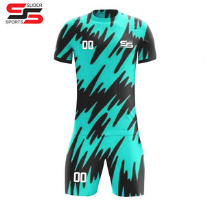 Ensemble d'uniformes de football en gros Football 100% Polyester respirant prix bon marché personnalisation uniforme de football sublimé - Product Image 1