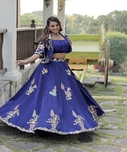 Brodé Lehenga Choli pour les femmes mariage nuptiale fête porter des filles indiennes plein Choli lehenga dupatta - Product Image 5