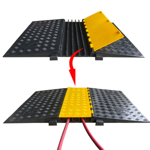 Ada compliant cao su bảo vệ cáp <span class=keywords><strong>5</strong></span> kênh xe lăn đoạn đường nối cho các sự kiện trong nhà và ngoài trời - Product Image 3