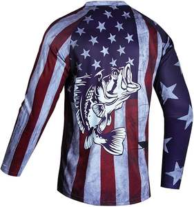 Customized Quick Dry Sublimation <b>Fishing</b> Shirts Wear <b>Light</b> Weight Long Sleeve Plain Design <b>Fishing</b> Jersey - Product Image 2