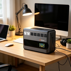 Sistema de Alimentación Ininterrumpida (UPS) Fuera de Línea de 120V 600VA 360W con Pantalla LCD para PC de Escritorio, Batería de Respaldo - Product Image 1