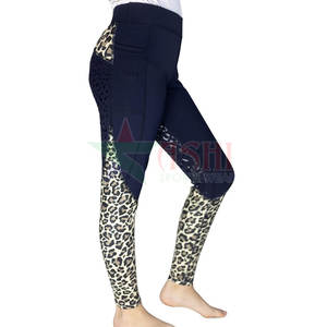 Leggings d'équitation pour femmes avec grip en silicone au niveau du genou, grip complet sur la selle, antidérapant, imperméable, coupe-vent, en spandex/polyester - Product Image 5