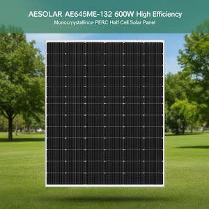 Panneau solaire monocristallin PERC demi-cellule haute efficacité AESOLAR AE645ME-132 600W - Product Image 3