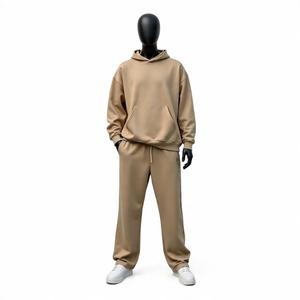 Conjunto Deportivo de Dos Piezas de Alta Calidad con Logotipo Personalizado, Pantalones Deportivos y Sudadera con Capucha de Algodón 100%, Talla Grande - Product Image 6