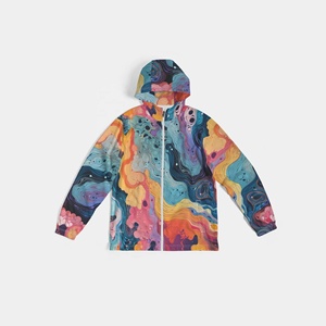 เสื้อฮู้ดมีซิปขนาดใหญ่พิเศษพิมพ์โลโก้ได้ตามต้องการเสื้อผ้าระบายอากาศได้ดีผลิตจากโพลีเอสเตอร์100% - Product Image 2