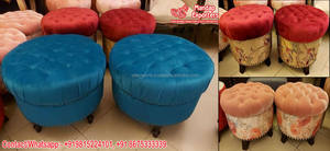 Colorful Handmade <b>Poufs</b> for Wedding Decoration Traditional Style Mehndi Night <b>Poufs</b> for Seating Traditional Indian <b>Poufs</b> Decor - Product Image 4