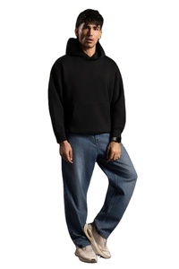 Sudadera con Capucha de Algodón con Logotipo Personalizado, Cuello Redondo, Ropa Casual, Sudaderas con y sin Capucha para Hombre - Product Image 4
