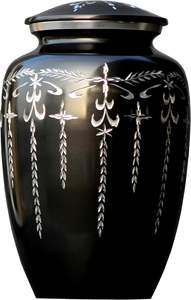 Adult Cremation Urns for Male/Female Funeral Urn for Human Ashes Decorative Urns for Ashes <b>Large</b> <b>Keepsake</b> <b>Box</b> (Black - 3) - Product Image 4