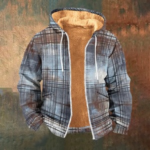 Sweat à capuche décontracté pour homme, imprimé par sublimation, camouflage, respirant, en polaire Rip-Stop, design surdimensionné, polyester/coton, ignifuge - Product Image 3