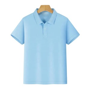 Chemises polo pour enfants de qualité supérieure en polyester/coton, design décontracté personnalisé, colorées, populaires pour les enfants, fabriquées en tissu tricoté 180g - Product Image 6