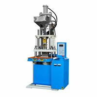 Machine de moulage par injection verticale intelligente Huaguan PLC TW-150 compatible PET, haute pression, précision, usage en laboratoire, petite taille