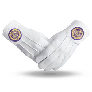 Guantes Masónicos para Hombre, Estilo Ceremonial Formal, Ajuste Cómodo, Ideales para Trabajos Rituales, Reuniones de Logia y Eventos Tradicionales - Product Image 6