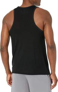 Débardeur de sport sans manches pour homme en polyester 100% personnalisé blanc noir gris - Product Image 3