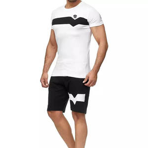 Vente flash - Ensemble de vêtements de sport respirants de haute qualité en polyester/coton - T-shirts décontractés d'été avec shorts assortis - Product Image 2